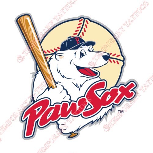 Pawtucket Red Sox Customize Temporary Tattoos Stickers NO.7998